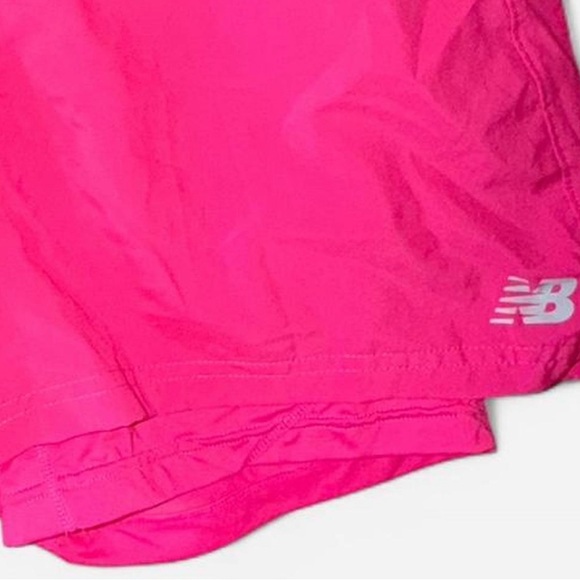 New Balance Women's Vibrant Pink Athletic Shorts - Picture 3 of 4